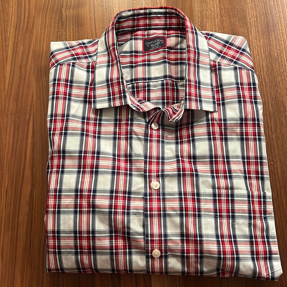 Untuckit XX-L Mens Long Sleeve Dress Shirt